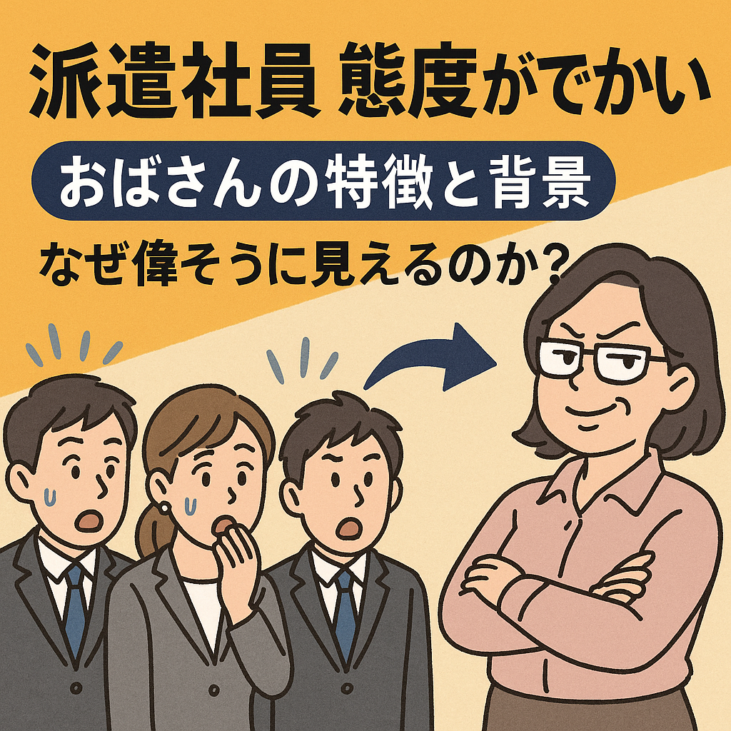 【完全版】派遣社員の態度がでかい人の心理と対処法|職場でうまく付き合うコツ!