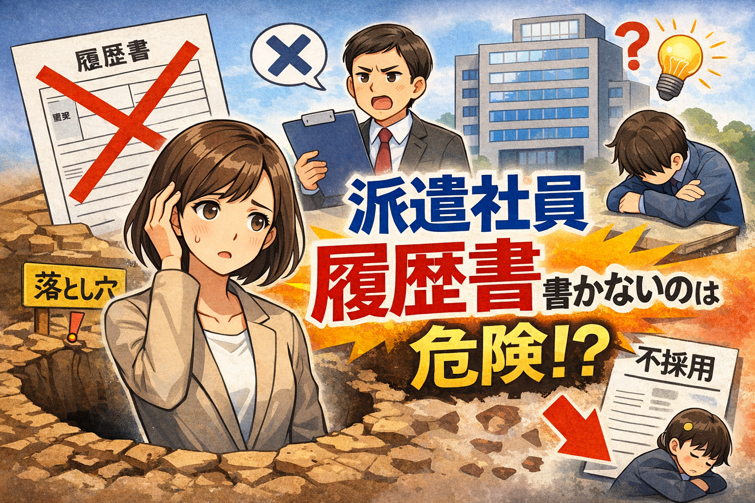 派遣社員としての期間を履歴書で書かない判断は危険？採用担当の本音解説