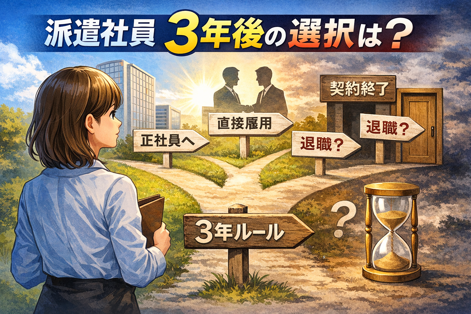 派遣社員の3年後はどうなる？直接雇用と正社員の可能性はあり得る？