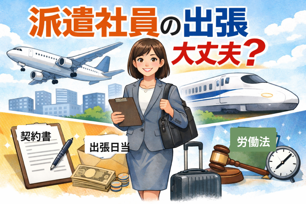 【完全解説】派遣社員の出張は違法？契約書・旅費・日当の仕組みを徹底解説